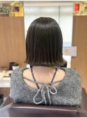 【L by first】ハイライト×切りっぱなしボブ