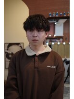 エディ(Edy)&nbsp;メンズマッシュ波巻きパーマニュアンスパーマケアパーマ