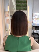 ブルーテーフ(Bleu Terre)&nbsp;縮毛矯正×切りっぱなしボブ