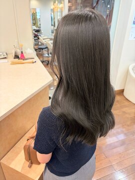モア 下通店(MORE) Olive Beige／髪質改善ケアカラー／ブリーチなし
