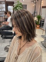 リーチェ(ReCHE by CAPA(旧：CAPA茅ヶ崎店）)&nbsp;ハイライトレイヤーカットダークパープル夏ミルクブラウン26
