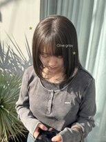 トリート 津田沼店(TREAT) 柔らかいくすみ Olive gray ◎