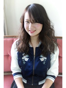 レンガヤシンジインターナショナル(RENGAYA SHINJI INTERNATIONAL) ふわっふわ♪黒髪でも透けるウェーブヘア