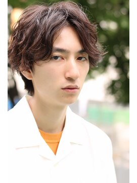 ネイビー(NAVY) センターパートスマートマッシュ☆ネープレス刈り上げイメチェン