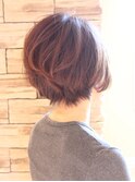 【３０代・４０代・５０代】前下がりスタイルの小顔ショート