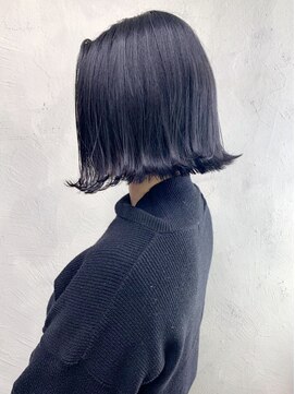 アイティー バイ アルバム 浦和店(IT by ALBUM) ブルーアッシュ_ココアブラウンフリンジウェーブ_ba281064