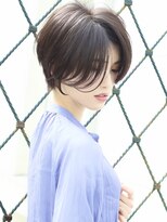 耳掛けショート/大人可愛い/ショートボブ/ハンサムショート/江角
