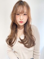 クラン 岡本(Chlan)&nbsp;ミルクティーベージュ×ふんわりカールのヘルシースタイル