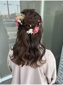 結婚式☆ゆるふわハーフアップ(4月)