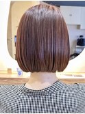 ナチュラルボブショートミニボブダブルカラーハイライトブリーチ