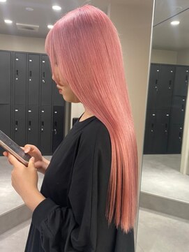 ベレーザ 渋谷(BELEZA) 4620ニュアンスカラーホワイトピンク韓国ヘアミルクティーピンク