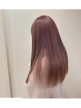 カラースタンド(COLOR STAND) ピンクベージュダブルカラーインナーカラーブリーチ