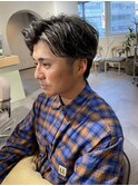 かきあげハイライト メンズパーマ