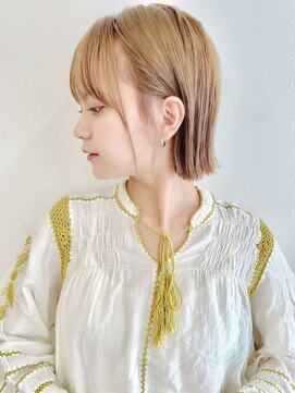 ロシェ 横浜店(loche) デザインカラーオリーブベージュ×ショート×横浜