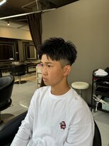 アイズ 海老名(AIZU) ショートアップバング フェードカット 海老名メンズカット