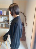 ボブ/地毛からつくるナチュラルグレー/透明感カラー