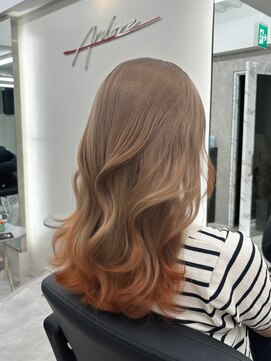 アルドーレフィエロ シンサイバシ(Ardore fiero shinsaibashi) ミルクティー/オレンジ/ツートンカラー