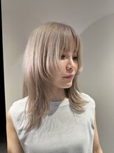 ビーストバイブランカ 刈谷三河安城(BEEst by BLANCA) ホワイトカラー×ロング顔周りウルフ