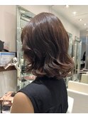 コテ巻き風パーマ/デジタルパーマ/韓国風パーマボブパーマ