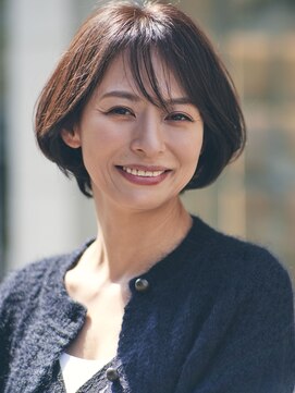 エス ヘア サロン(S. HAIR SALON) シースルーショートボブ