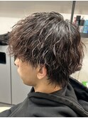 メンズウルフ　ツイストスパイラルパーマ