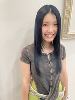 ボヌールソレイユ(Bonheur Soleil) ブルーブラック×うぶ毛バング