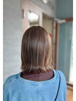 ベルバイヘアスイッチ(by hairswitch)&nbsp;切りっぱなし×白髪ぼかしハイライトオリーブベージュ