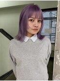ペールパープル×顔まわりデザイン