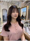 デジタルパーマレイヤーカット顔周り前髪ミディアムロング北千住