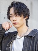 小久保styleフェザーパーマフェザーショートグレーエンドカラー