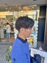 チャプター 千葉ニュータウン中央店(chapter)&nbsp;メンズパーマツイストスパイラルセンターパートマッシュ