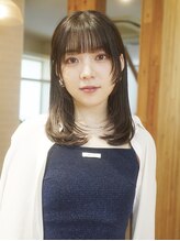 ガーランド (Garland) 【垢抜けたい方必見！】顔まわりレイヤーが可愛い！　暗髪カラー