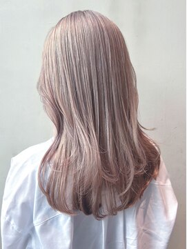 アルバム 銀座(ALBUM GINZA) ホワイトベージュブリーチハイトーン韓国ヘア_ba465321