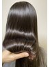 美髪矯正ヘアエステストレート＋前処理付き＋カット
