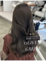 アイシー 表参道(ICY)&nbsp;赤み消し透明感のある暗髪オリーブグレー