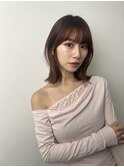 20代30代ボブ/ミディアムレイヤー／グレージュ/透明感/天神/大名