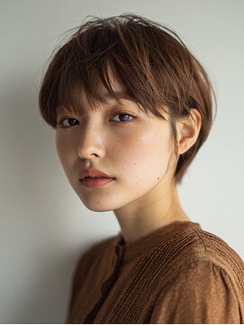 ロディーナ 大口 新子安(rodina) 着物ヘア/大人ガーリー/ダークアッシュ/似合わせカット/大口子安