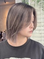 アポロ 横浜駅店(apollo)&nbsp;ブリーチ/ミディアムヘア/デザインカラー/フェイスフレーミング