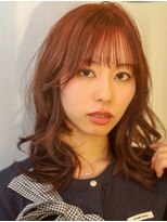 ベレッタ 楠葉店(veretta.)&nbsp;王道モテ/暖色系ピンクブラウン/韓国風/くびれヘア/内巻き外巻き