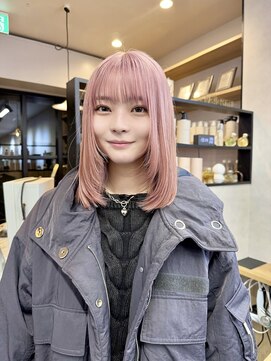 サンドレオ 新宿店(sand Leo) ミディアムレイヤーカット/髪質改善/韓国/前髪/新宿/ブリーチ