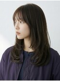 新宿若松河田ロングレイヤーカットハッシュカット20代30代40代