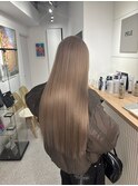 ダークパープルナチュラルショート夏のヘアアレンジ原宿