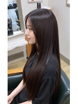 ヘアアトリエ ナイン 岡部店(hair atelier nine)&nbsp;ダークパープル/ナチュラルショート/夏のヘアアレンジ/福島市