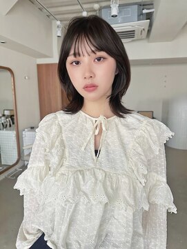 フィルムス 横浜(FILMS+) くびれレイヤー/オリーブベージュ/顔周り/シースルー/横浜+