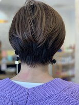 ジェービーヘア 稲毛(jb hair)&nbsp;バイカラー丸みショート　デザインカラー 【稲毛】