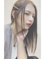 ヘアーメイクオズ(hair make O/S)&nbsp;【KON】ストレートヘアでもアンニュイに。