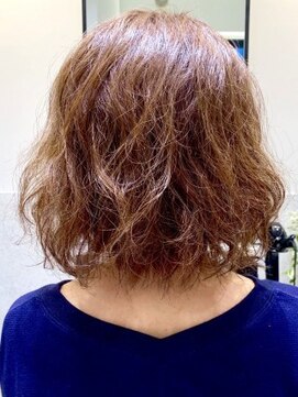 クアトログランシュ 水戸店(QUATRO×GranCieux) オレージュ×ラフウェーブ