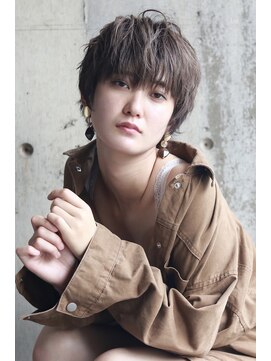 コロル(Color) 【Color/コロル】マッシュショート×グレージュハイライト