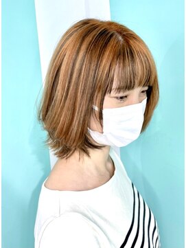 マティーナ ヘアー 池袋(Matina hair) 【前髪もざっくりハイライトで個性差満点】