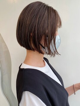 モリオ フロム ロンドン 大宮2号店(morio from London) 【なかじま ひびき】大人ハイライト×グレージュワンレンボブ